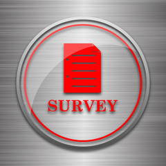 Canvas Print - Survey icon