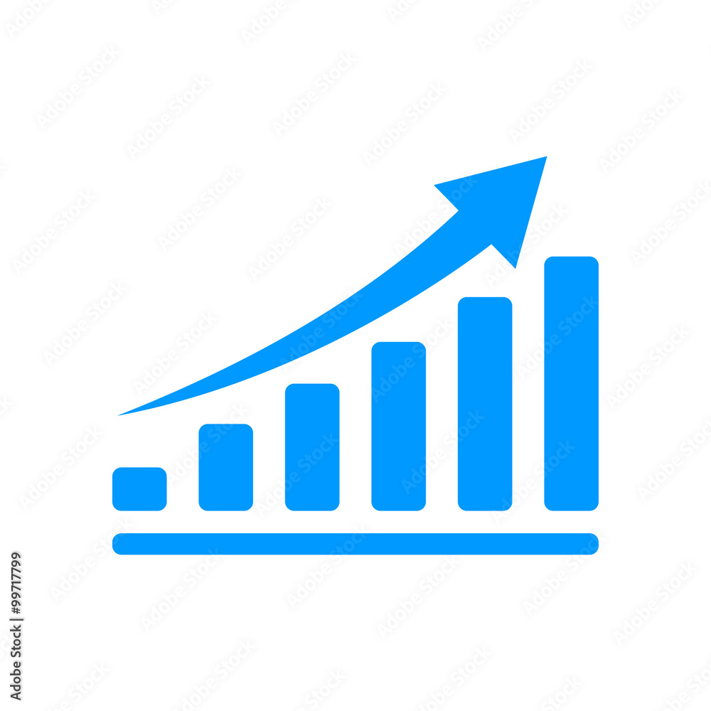 Small Ecomic Chart Icon Vector economic icons Stock Vector | Adobe Stock