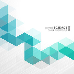 Poster - Vector Abstract geometric background with triangles