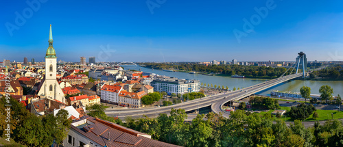 Photo Skyline panorama of Bratislava, Slovakia