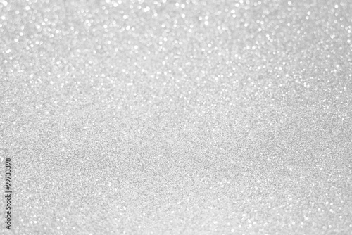 Fotografía white silver glitter bokeh texture christmas abstract background