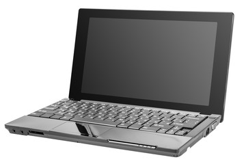 Poster - Electronic collection - Modern laptop isolated on white backgrou