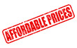 AFFORDABLE PRICES red stamp text