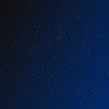A Beautiful Starry Sky With Blue Nebula - Vector