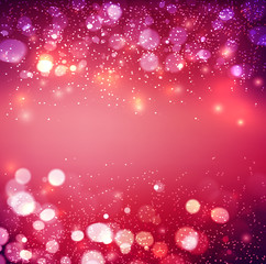 Poster - Abstract background. Festive elegant abstract background with bokeh  lights 