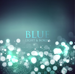 Poster - Abstract background. Festive elegant abstract background with bokeh  lights 