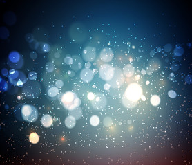 Poster - Abstract background. Festive elegant abstract background with bokeh  lights 