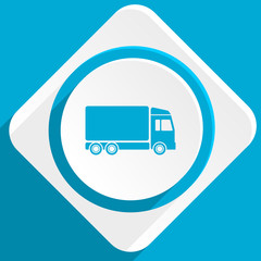 Poster - delivery blue flat design modern icon for web and mobile app