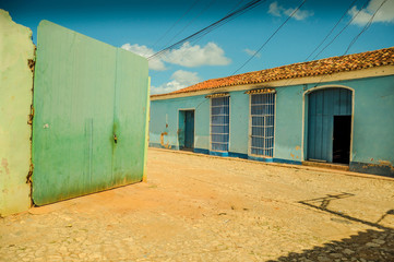 Wall Mural - Vibrant colonial houses on street in Trinidad,Cuba