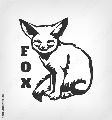 Vector fox black logo icon illustration Stock 벡터 | Adobe Stock