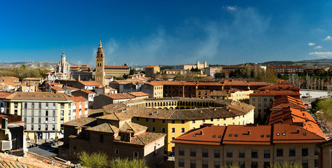 Poster - Panoramic Tarazona. OLd city of Zaragoza in Spain.