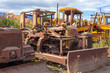 © dvoevnore - vintage old bulldozers
