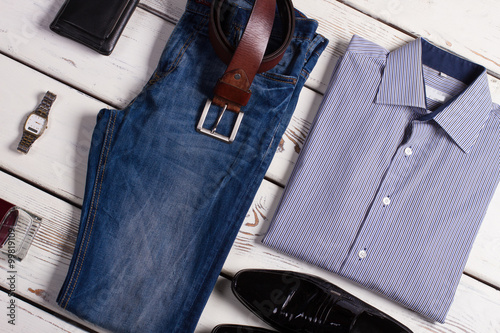 Fotografie, Obraz Stylish business clothing for businessman.