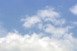 Blue Sky Background with clouds in the bottom