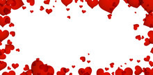 Background With Red Hearts.
