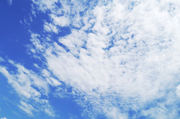 Cloud blue sky .