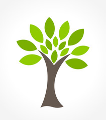 Wall Mural - green tree vector illustration