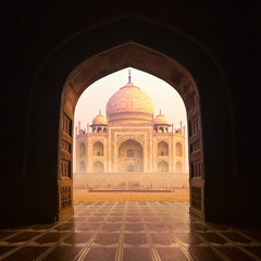 Fototapete - India Taj Mahal islam mosque