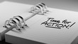 © xtock - Closeup of a personal agenda setting an important date represent