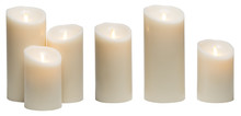Candle Light, White Wax Candles Lights Isolated