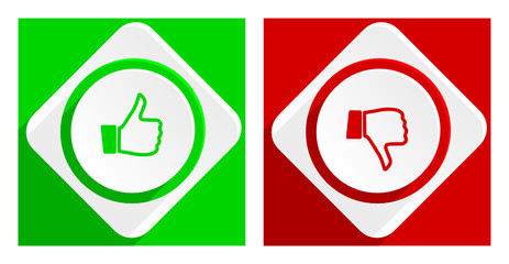 Poster - like dislike icon 