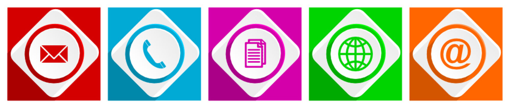 iinternet vector flat icons set