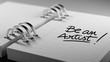 © xtock - Closeup of a personal agenda setting an important date represent