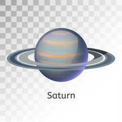 Wall Mural - Saturn planet 3d vector illustration