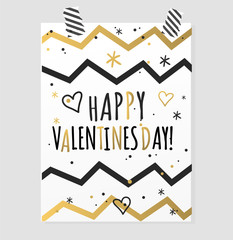 Wall Mural - Happy valentines day and weeding cards design