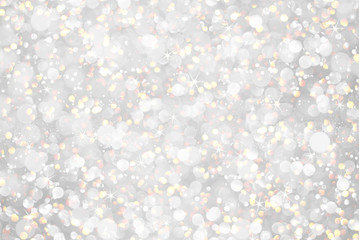 Wall Mural - white silver gold glitter texture christmas abstract background