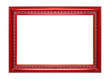 Red frame isolated on white background