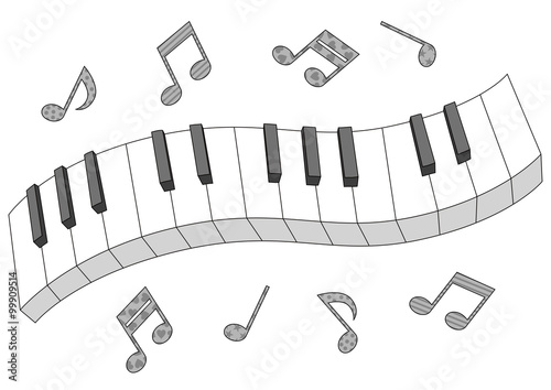 ぜいたくピアノ 鍵盤 イラスト かわいい 動物ゾーン