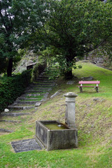 Wall Mural - Fountain and steps