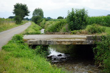 Wall Mural - Bridge and canal