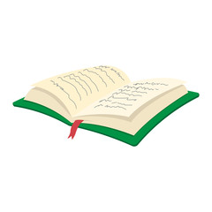 Open book cartoon icon