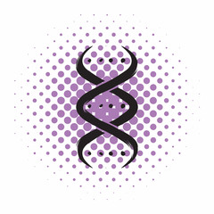 Poster - DNA strand comics icon 