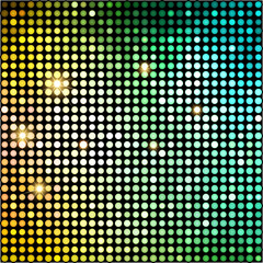 Wall Mural -  Colorful Dots Abstract Disco background. Vector Background