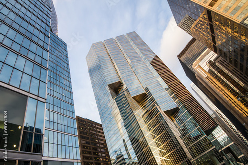 Stampa su Tela toronto glassed urban skyscrapers