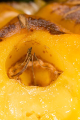 Canvas Print - juicy pineapple as a background. macro