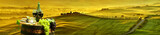 Fototapeta  - HI res mega pixel  Tuscany hills panorama