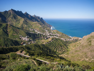 Wall Mural - Landscape in Anaga mountains, Tenerife Canary Islands, Spain