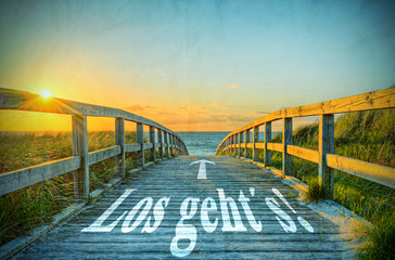 Wall Mural - Los gehts