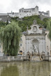 Neptune Fountain in Salzburg, Austria