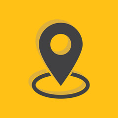 Aufkleber - Map pin place marker icon for web