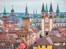 Historic City Of Würzburg, Franconia, Bavaria, Germany
