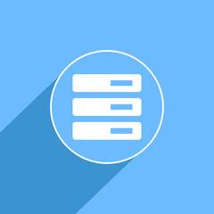 Poster - Data server sign icon, vector illustration. Flat design style fo