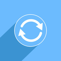 Poster - Refresh, reload sign icon, vector illustration. Flat design styl