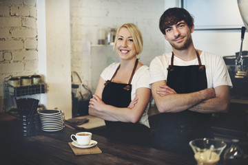 Wall Mural - Barista Cafe Making Coffee Preparation Service Concept