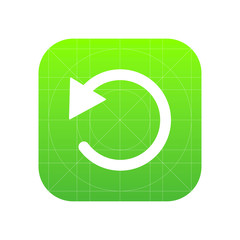 Poster - Repeat arrow sign icon, vector illustration. Flat design style f