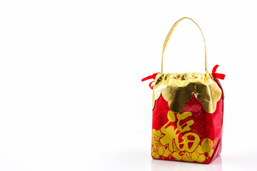 Wall Mural - Red lucky bag.